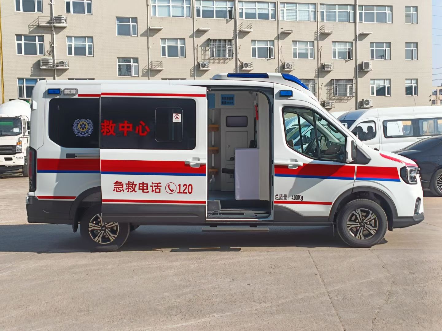 福特全顺T8博思利警灯救护车